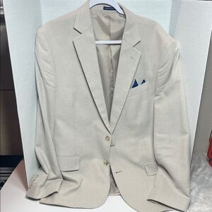 Stafford Classic Fit Men's Beige Blazer